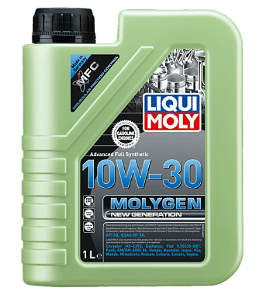 Envase de aceite LIQUI MOLY LIQUI MOLY MOLYGEN 10W30 FULL SINTETICO - QT 4LT grado 10W30 - Lubricentro Piloto